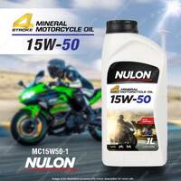 Nulon Mineral Super 15W-50 Motorcycle 4 Stroke Engine Oil 1L MC15W50-1