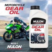 Nulon Motorcycle Gear Oil MCGO-1 Balanced Lubricant 1L API SG API GL-4 10W-40