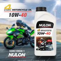 Nulon 10W-40 Motorcycle Engine Oil 1L SSMC10W40-1 API SM JASO MA2