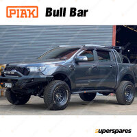 PIAK No Loop Bullbar for Ford Ranger PX Everest Orange Tow Point Black Underbody