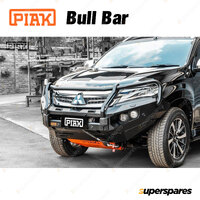 PIAK Elite Post Bar Bullbar for Mitsubishi Pajero Sport QE 16-19 Black Tow Point