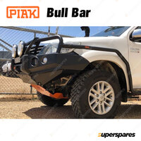 PIAK 3 Loop Premium Winch Bar Bull Bar for Toyota Hilux 11-15 with Halogen Fogs