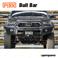 PIAK Elite No Loop Bar Bull Bar for Toyota Hilux 20-On Black Tow & Underbody