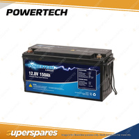 Powertech Lithium LiFePO4 Battery Deep Cycle BMS 12.8V 150Ah Camping Power