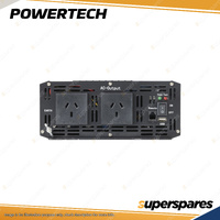 Powertech Pure Sine Wave Inverter 2000W 12VDC to 230VAC a USB port 2.1A