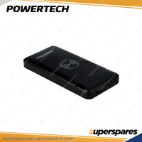 Powertech 20000mAh Power Bank with USB C 45W and Wireless Charger - Black