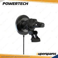 Powertech Premium 2-In-1 Magnetic Wireless Qi Car Charging Phone Mount