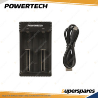 Powertech Dual Channel Li-ion/ Ni-MH Car Battery Charger 5VDC 1A Input Power