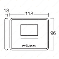 PROJECTA 12V Smart Battery Monitor Battery Gauge with 2.4" colour LCD screen