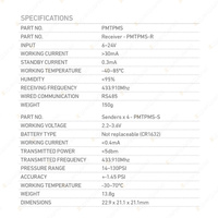 Projecta Tyre Pressure Monitoring System Module - Remote Measuring & Tyre Alarm