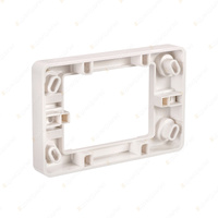 Projecta White 16mm Mounting Block for Switches and GPO's Multiple Fixings