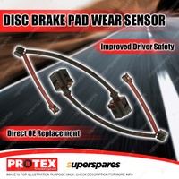 2x Rear Protex Disc Brake Pad Wear Sensors for Audi Q7 Rear PR 1KD 2006-on