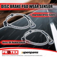 2x Front Protex Brake Pad Wear Sensors for Holden Astra Zafira TS AH TT 1.8 2.2L