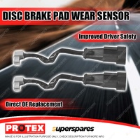 2x Rear Protex Disc Brake Pad Wear Sensors for Iveco Daily 65 Series 65C18