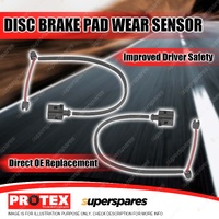 2x Front Protex Disc Brake Pad Wear Sensors for Porsche Cayenne 4.8L Twin Turbo