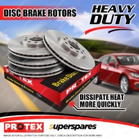 Protex Front + Rear Disc Brake Rotors for Alfa Romeo 159 Brera Spider 2.4 3.2L