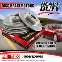 Protex Front + Rear Disc Brake Rotors for Chrysler Grand Voyager RT Gen V 07-on