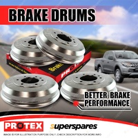 Protex Front + Rear Brake Drums for Isuzu NPR66 NPR400 6 Stud 91-02