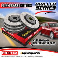 Protex Front + Rear Disc Brake Rotors for Mercedes Benz ML63 AMG W164 1/06-on