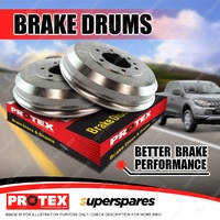 Pair Rear Protex Brake Drums for Mazda T2000 T2600 T3000 T3500 81-89