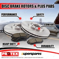 Protex Rear Brake Rotors + Plus Pads for Chevrolet Corvette H.D. Suspension