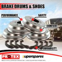 Front + Rear Protex Brake Drums Brake Shoes for Toyota Landcruiser BJ40 79-7/80