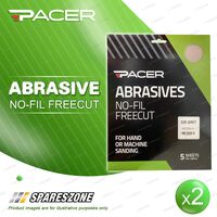 2 Pacer No-Fil Freecut Dry Sandpaper 320Grit For High-Quality Surface Refinement