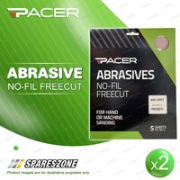 2 x Pacer No-Fil Freecut Dry Sandpaper 400 Grit For Demanding Finishing Tasks