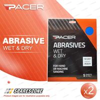 2 x Pacer Wet & Dry Abrasive Sandpaper 180 Grit For Multiple Sanding Tasks