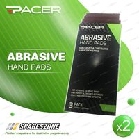 2 x Pacer Woven Polyester Scouring Pads 115mm x 230mm With Fine Texture