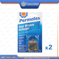 2 x Permatex Rear Window Defogger Tab Adhesives Synthetic Lubricant Complete kit