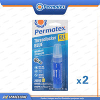 2 x Permatex Medium Strength Threadlocker Blue Gel 10G Liquid Reliability