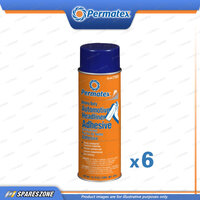 6 Permatex Heavy Duty Headliner Carpet Adhesives 474G High-Strength Spray