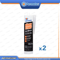 2 x Permatex The Right Stuff Gasket Maker Black Cart 300ML High Temp Resistance