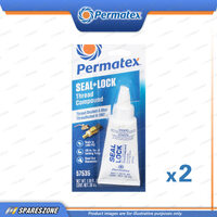 2 x Permatex Seal Lock Compound Carded 35ML High-Strength Thread Sealant