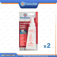 2 x Permatex High Temperature Thread Sealants Carded 50ML Anti-Corrosion