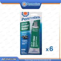 6 x Permatex Gear Oil RTV Gasket Maker Carded 85 Gram Specialty Silicone