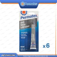 6 x Permatex Anti-Seize Lubricants 28G Salt Corrosion and Moisture Resistant