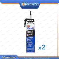 2 x Permatex Ultra Black Max Oil Resistant Gasket Maker Power Cans 269G