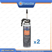 2x Permatex The Right Stuff Gasket Maker Grey Power Bead 212G Elastomeric Rubber