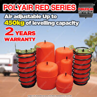 Polyair Red Air Bag Suspension Kit 450kg for HOLDEN JACKEROO LEAF REAR 82-91