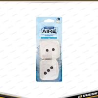 Aire Aromate Air Refresher Vent Clip White Dice - Ice Air Freshener