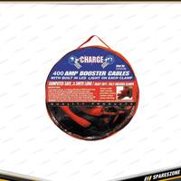 Charge 400 Amp Booster Cables - with Built in LED Light on Each Clamps