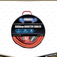 Charge 600 Amp Booster Cables - 3.5M Long with Fully Insulated Nickel Clamps