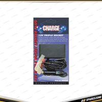 Charge Cigarette Lighter Acc Socket - With 3 Outlet & 2M Coiled Wire 12/24V