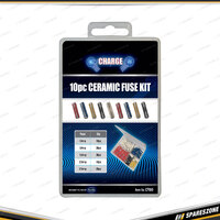 100 Pcs of Charge Mixed Ceramic Fuse Kit - with Multiple Amperage Ceramic Fuses