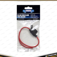 Charge Rubber Inline Mini Blade Fuse Holder - Water Resistant Single Retail Pack