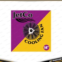 Jetco 14 Inch 12V 80W Universal Cooling Fan - 6.5 Amp 1850rpm Pull Only