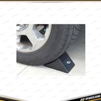 Loadmaster Heavy Duty Solid Rubber Triangular Wheel Chock with Chain Eye