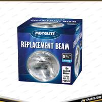 Motolite 12V 50W 2 Pin Sealed Beam - 5-3/4 Inch 146mm Diameter Round Small Beam